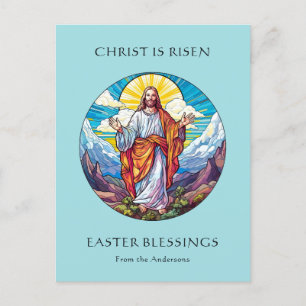 Cartes Pour Fêtes Annuelles Joyeuses Pâques Bénédictions Religieuses Catholiqu