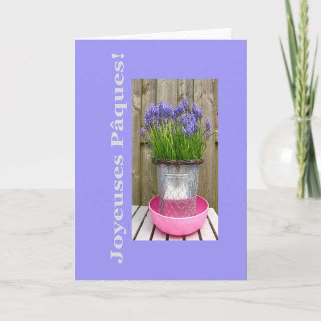 Cartes Pour Fêtes Annuelles Joyeuses Pâques French Happy Pâques (Devant)