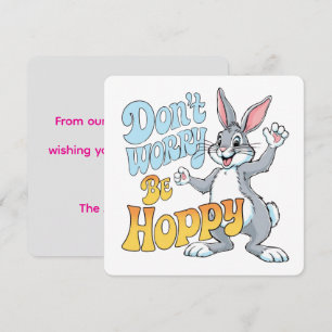Cartes Pour Fêtes Annuelles Joyeuses Pâques joli Lapin personnalisé