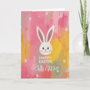 Cartes Pour Fêtes Annuelles Joyeuses Pâques Maman, Lapin de Pâques Personnalis