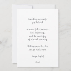 Cartes Pour Fêtes Annuelles Joyeuses Pâques Mignon poussin éclosion Œuf de pri