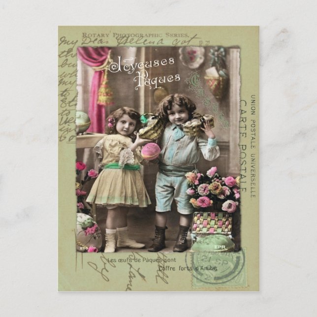 Cartes Pour Fêtes Annuelles Joyeuses Pâques Pâques (Devant)