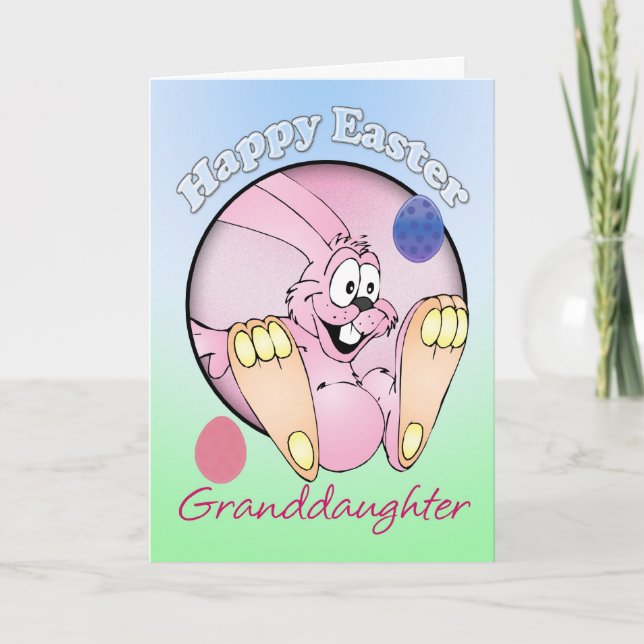 Cartes Pour Fêtes Annuelles Joyeuses Pâques - petite-fille (Devant)