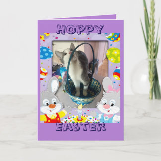 Cartes Pour Fêtes Annuelles Joyeuses Pâques pour un amoureux des chats