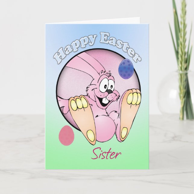 Cartes Pour Fêtes Annuelles Joyeuses Pâques - soeur (Devant)