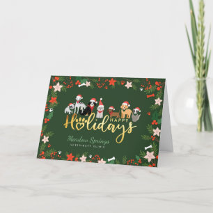 Cartes Pour Fêtes Annuelles Joyeuses Vacances Animaux de famille Chien de race