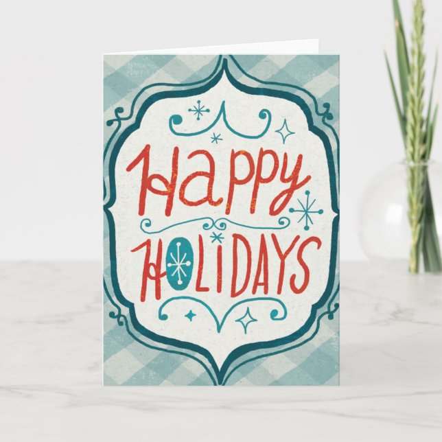Cartes Pour Fêtes Annuelles Joyeuses vacances de Christmastime (Devant)
