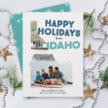 Joyeuses vacances de Idaho Photo Holiday Card