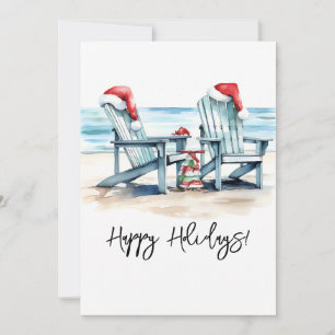 Cartes Pour Fêtes Annuelles Joyeuses vacances de la plage!