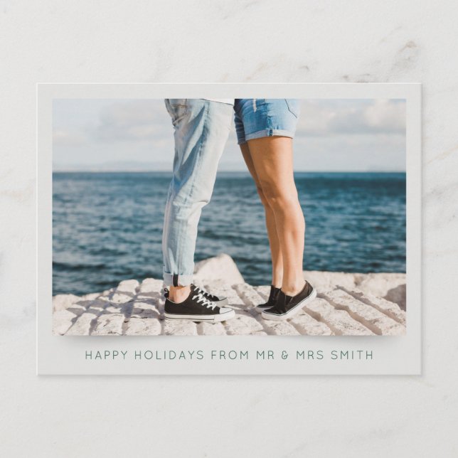 Cartes Pour Fêtes Annuelles Joyeuses vacances de M. et Mme Salutations Fêtes (Devant)