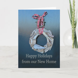 Cartes Pour Fêtes Annuelles Joyeuses vacances de notre nouvelle maison