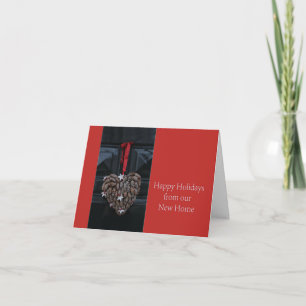 Cartes Pour Fêtes Annuelles Joyeuses vacances de notre nouvelle maison