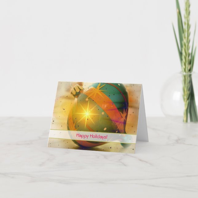 Cartes Pour Fêtes Annuelles Joyeuses vacances Décoration de Noël (Devant)