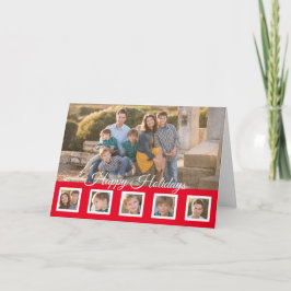 Cartes Pour Fêtes Annuelles Joyeuses vacances Design rouge