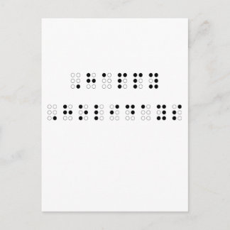 Cartes Pour Fêtes Annuelles Joyeuses vacances en braille
