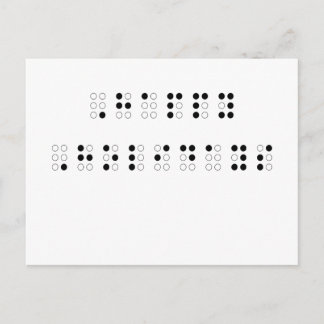 Cartes Pour Fêtes Annuelles Joyeuses vacances en braille