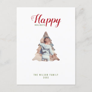 Cartes Pour Fêtes Annuelles Joyeuses vacances Famille Photo Noël