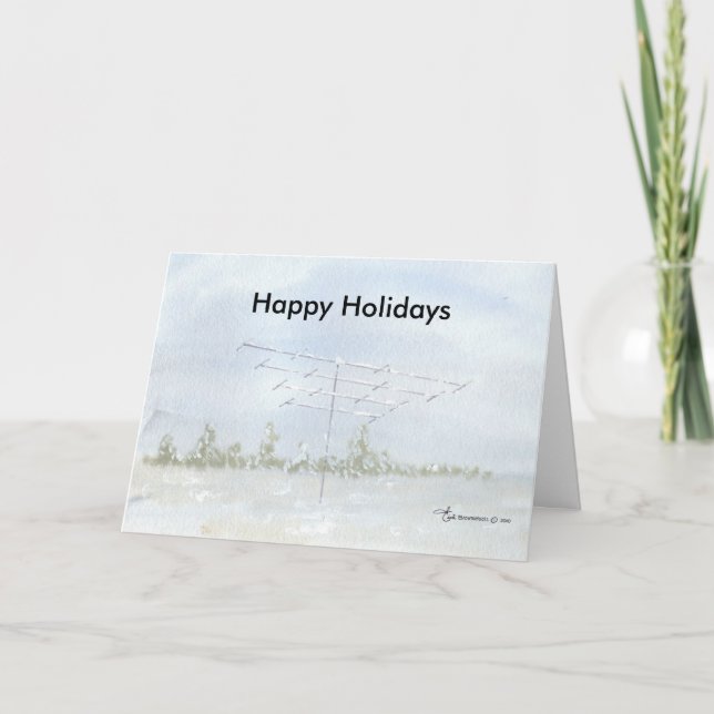 Cartes Pour Fêtes Annuelles Joyeuses vacances Ham Salutation (Devant)