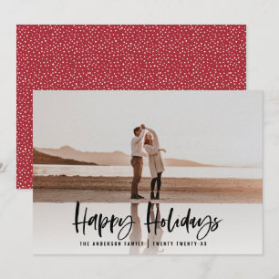 Cartes Pour Fêtes Annuelles Joyeuses vacances modernes, minimum de noël photo