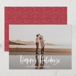 Cartes Pour Fêtes Annuelles Joyeuses vacances modernes, minimum de noël photo