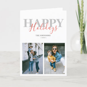 Cartes Pour Fêtes Annuelles Joyeuses vacances photo moderne