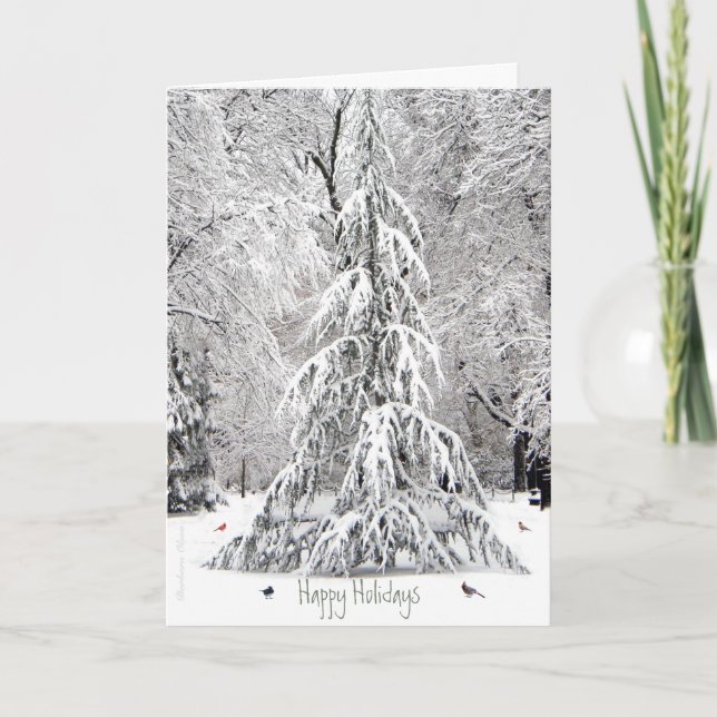 Cartes Pour Fêtes Annuelles Joyeuses vacances : Profitez des plaisirs simples  (Devant)