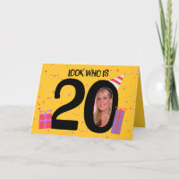 Joyeux 20e anniversaire Big 20 cadre photo