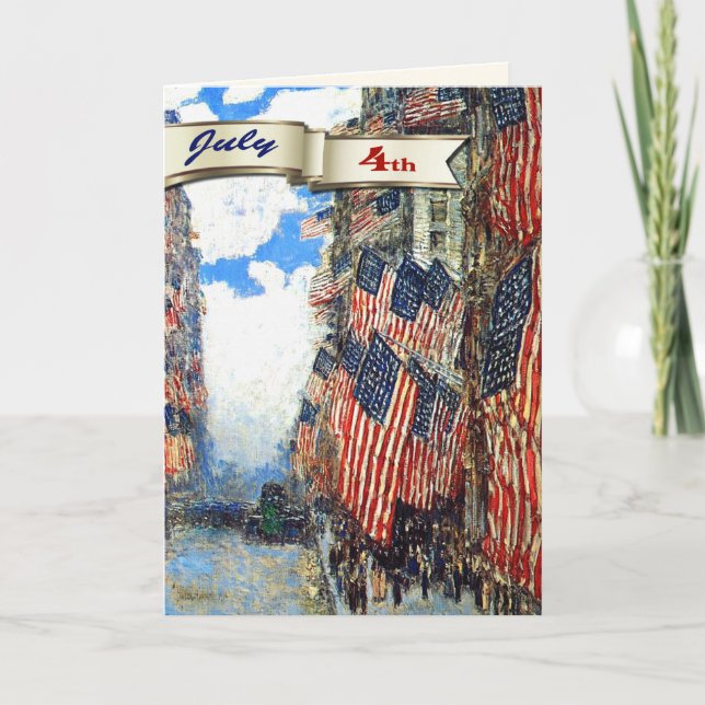Cartes Pour Fêtes Annuelles Joyeux 4 juillet. Art personnalisé (Devant)
