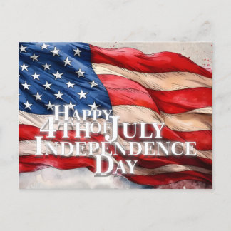 Cartes Pour Fêtes Annuelles Joyeux 4 juillet - Fête de l'Indépendance