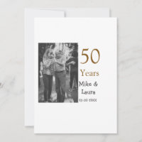 Joyeux 50e anniversaire ajouter nom du couple date