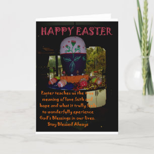 Cartes Pour Fêtes Annuelles Joyeux Amour de Pâques Foi et souhaits d'espoir