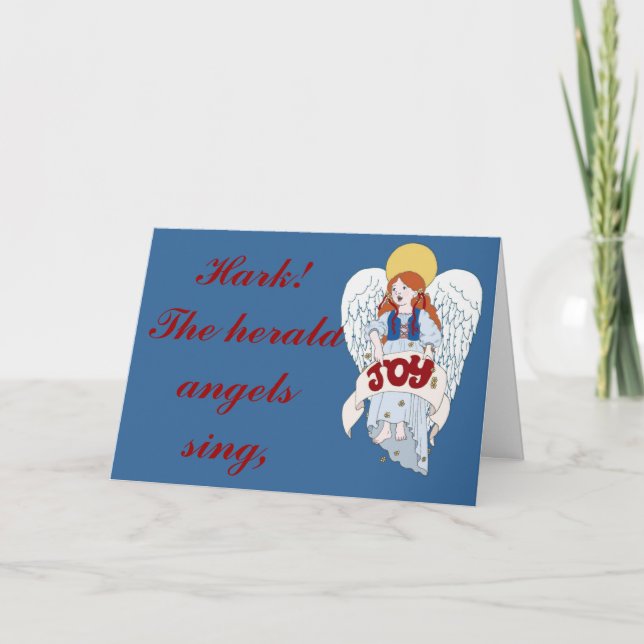 Cartes Pour Fêtes Annuelles Joyeux Ange (Devant)