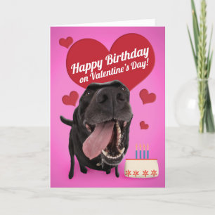 Cartes Pour Fêtes Annuelles Joyeux Anniversaire à la Saint-Valentin Chien Mign