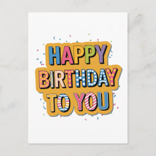 Cartes Pour Fêtes Annuelles Joyeux anniversaire à motifs