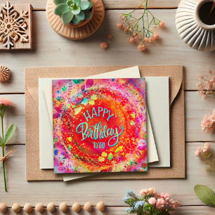 Cartes Pour Fêtes Annuelles Joyeux anniversaire à vous amusant Appartement col