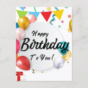 Cartes Pour Fêtes Annuelles Joyeux anniversaire à vous "Célébrez dans le style