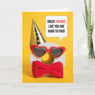 Cartes Pour Fêtes Annuelles Joyeux Anniversaire Ami Toilet Humour papier
