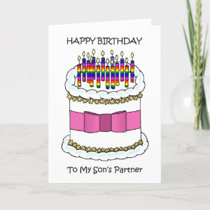 Cartes Pour Fêtes Annuelles Joyeux anniversaire au partenaire de Gay Son