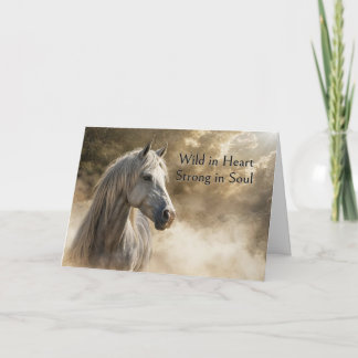 Cartes Pour Fêtes Annuelles Joyeux Anniversaire Beau Cheval Spirituel intempor