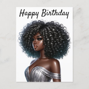 Cartes Pour Fêtes Annuelles Joyeux Anniversaire belle Sista Black Girl Magic C