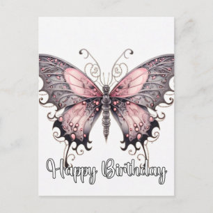 Cartes Pour Fêtes Annuelles Joyeux Anniversaire Créatif Papillon Design