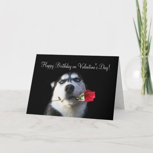 Cartes Pour Fêtes Annuelles Joyeux anniversaire de chien enroué mignon la (Devant)