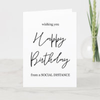 Joyeux anniversaire de la distance sociale