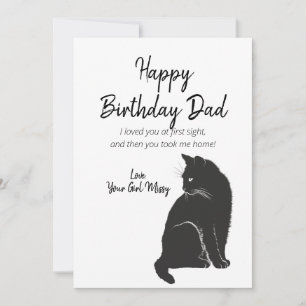 Cartes Pour Fêtes Annuelles Joyeux Anniversaire De La Salutation De Chat