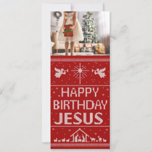 Cartes Pour Fêtes Annuelles Joyeux anniversaire de Noël Jésus Religieux