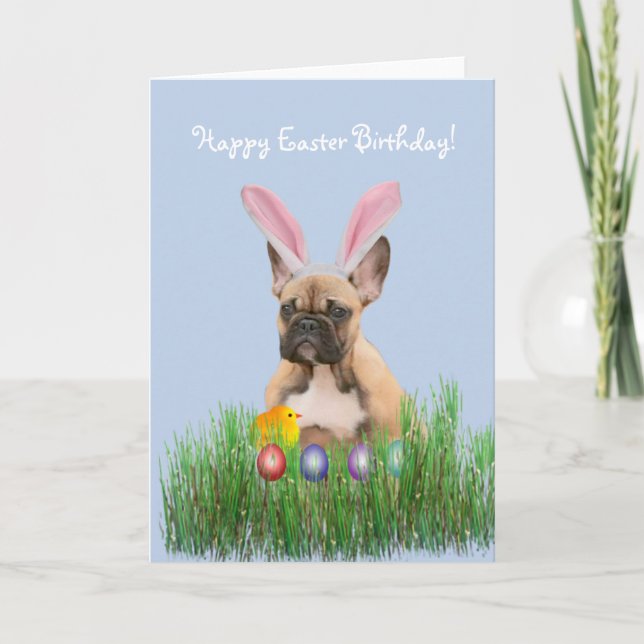 Cartes Pour Fêtes Annuelles Joyeux anniversaire de Pâques (Devant)