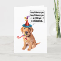 Joyeux anniversaire Funny Humour de chiot