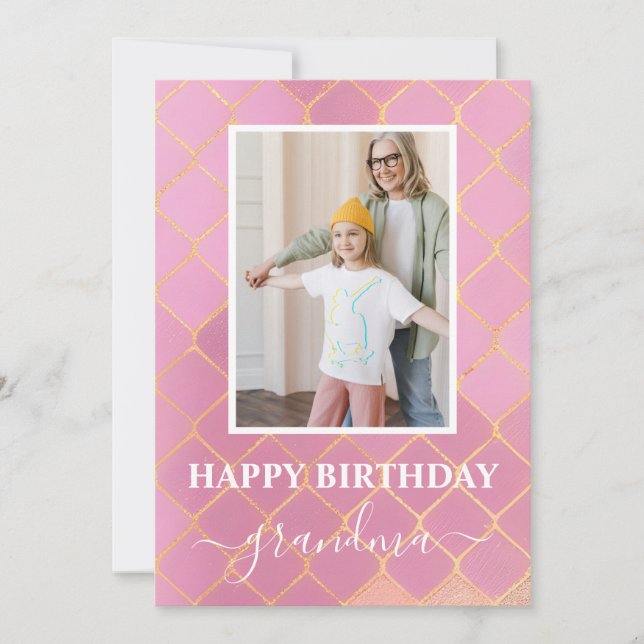 Cartes Pour Fêtes Annuelles Joyeux anniversaire grand-Carte photo (Devant)