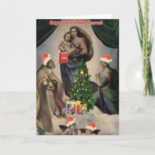 Cartes Pour Fêtes Annuelles Joyeux anniversaire, Jésus ! Remake amusant de Rap