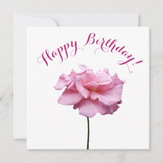 Cartes Pour Fêtes Annuelles Joyeux anniversaire joli rose rose simple style fu